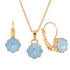 Комплект "Magical Square (Sky Ignite)" с кристаллами Swarovski™